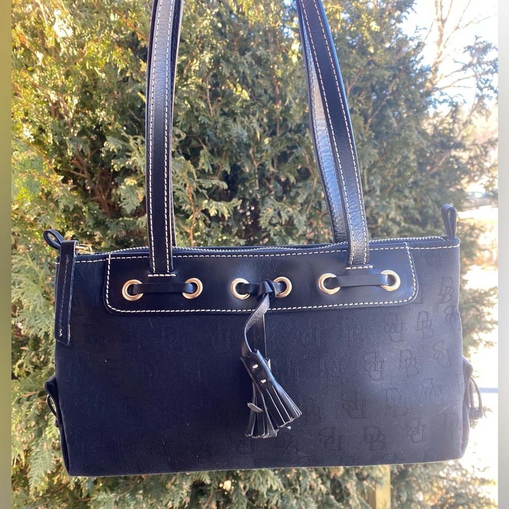DOONEY & BOURKE Black Monogram Handbag-Y2K